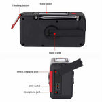 WB-1 Solar Powered Outdoor Emergency Hand Crank Radio with Flashlight SOS Weather Alert AM / FM / WB Receiver