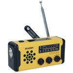 W-3 Outdoor Emergency Hand Crank Radio with Flashlight Solar Powered SOS Alarm FM / AM / WB for Disaster Preparedness