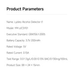 XIAOMIYOUPIN Lydsto YM-JJCSY01 T1 Alcohol Tester Digital Display Portable Breathalyzer with Dustproof Cap (Chinese Version)