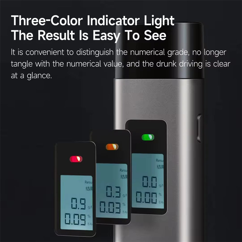 XIAOMIYOUPIN Lydsto YM-JJCSY01 T1 Alcohol Tester Digital Display Portable Breathalyzer with Dustproof Cap (Chinese Version)