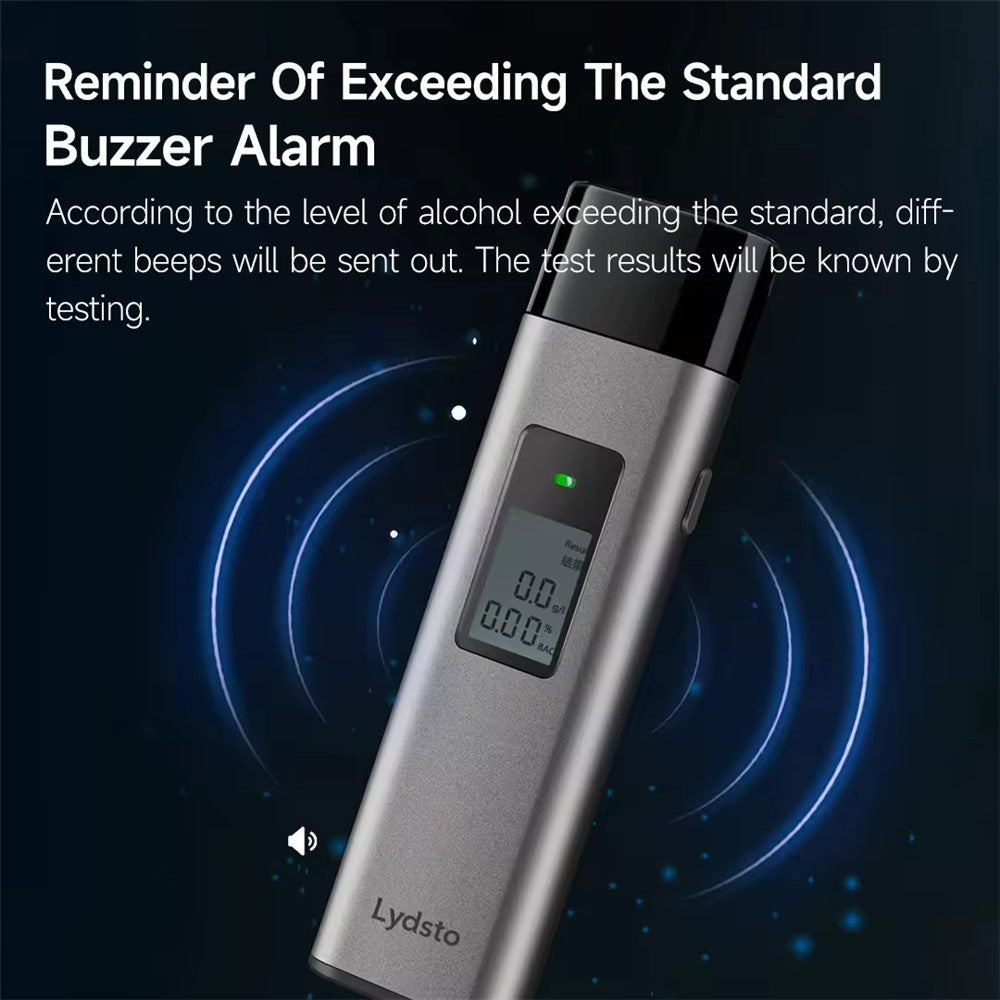 XIAOMIYOUPIN Lydsto YM-JJCSY01 T1 Alcohol Tester Digital Display Portable Breathalyzer with Dustproof Cap (Chinese Version)