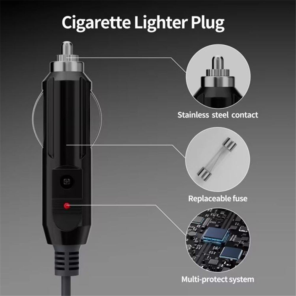 ONTEN SL202 Starlink Mini Cable Car Adapter 2m Mini DC Power Cable to Cigarette Charger Power Cable
