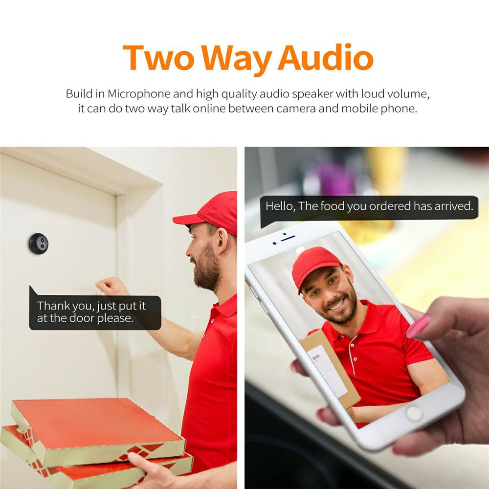 ESCAM C88B 4.3 Inch HD Screen Mini WiFi Video Doorbell PIR Motion Detection Peephole Camera