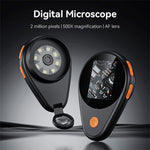 368 500X Magnification 2 Inch IPS Screen Handheld Digital Microscope for Inspection Repair