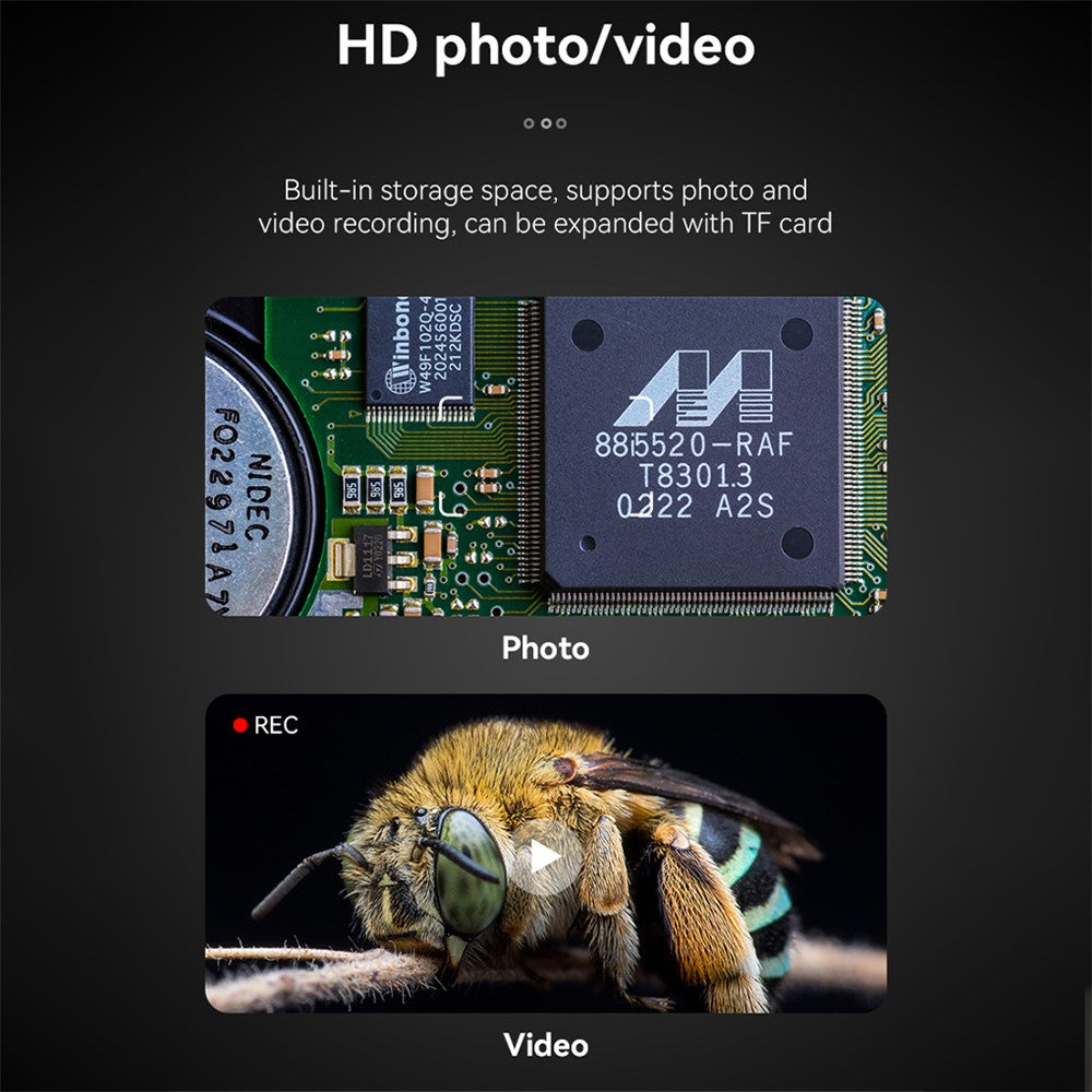 368 500X Magnification 2 Inch IPS Screen Handheld Digital Microscope for Inspection Repair