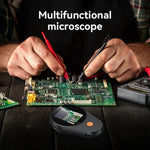 378 Handheld Digital Microscope 500x Magnification 2 Inch IPS Screen Auto Focus Microscope