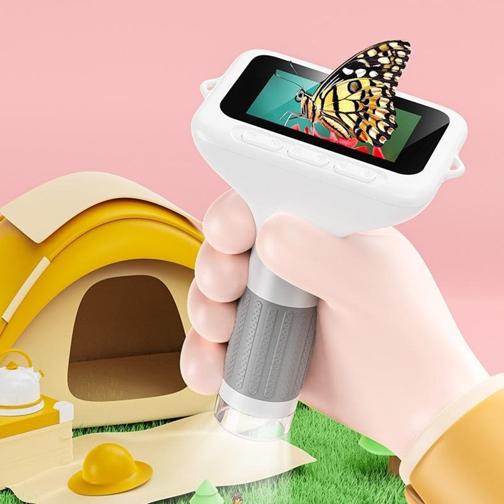 385 1000x Magnification 3 Inch IPS Screen Handheld Digital Microscope for Children Educational Toy