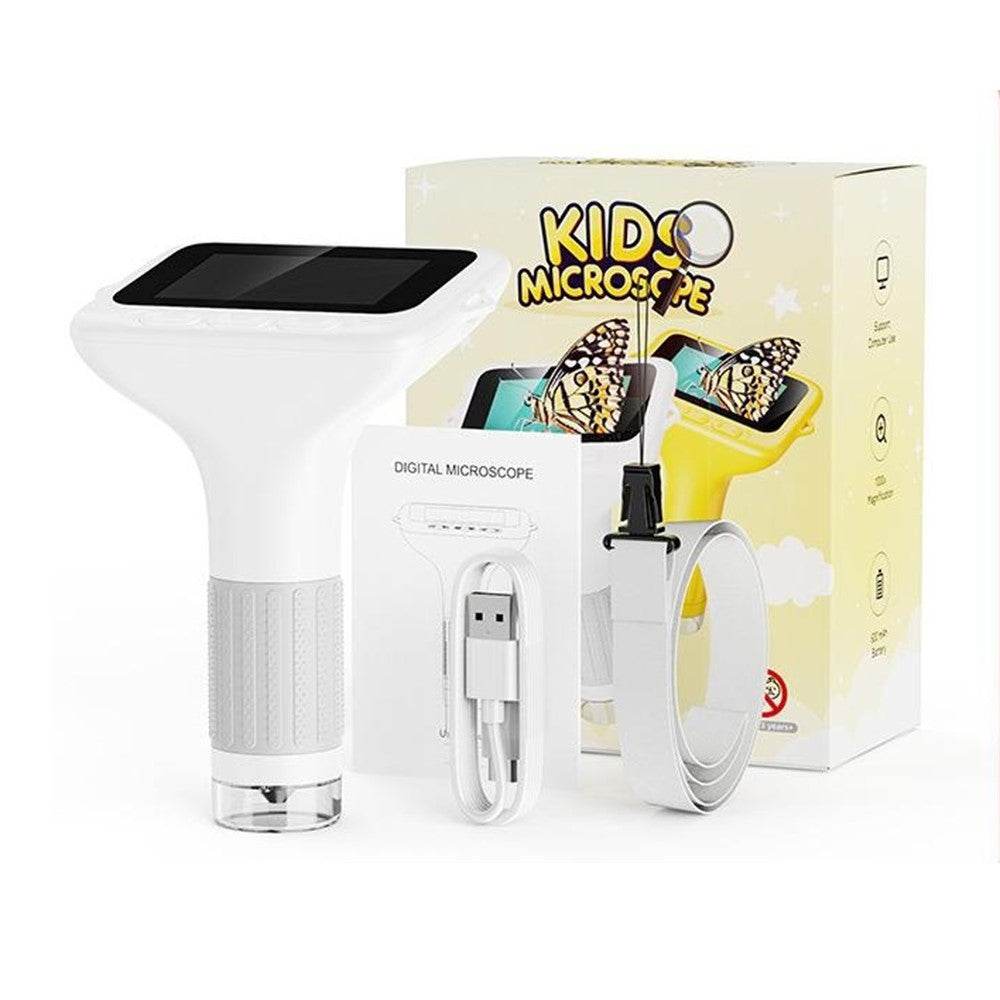 385 1000x Magnification 3 Inch IPS Screen Handheld Digital Microscope for Children Educational Toy