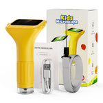 375 2 Inch IPS Screen 1000x Magnification Handheld Digital Microscope with LED Light for Children