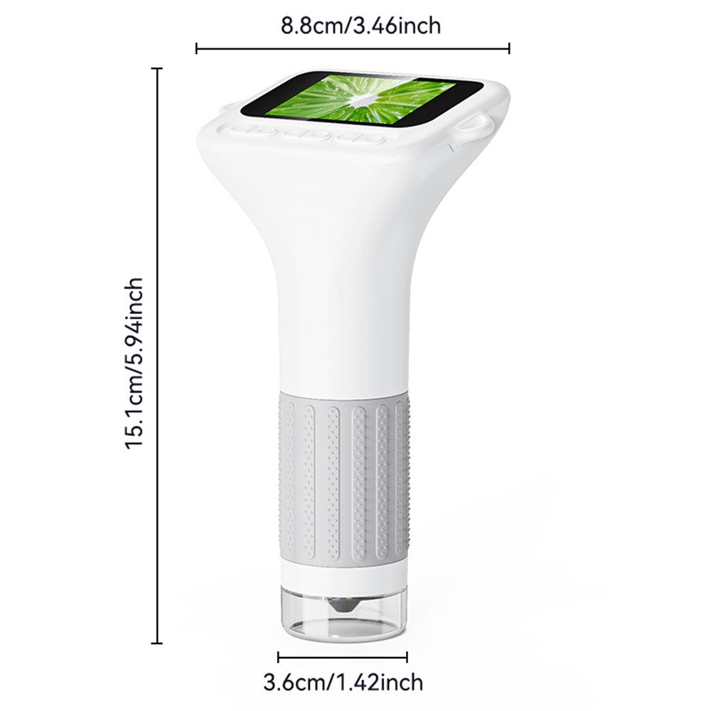 375 2 Inch IPS Screen 1000x Magnification Handheld Digital Microscope with LED Light for Children