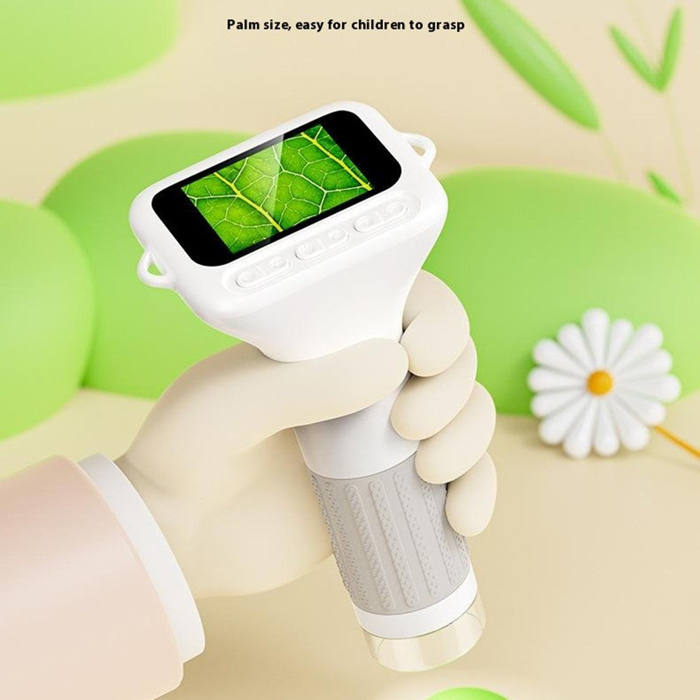375 2 Inch IPS Screen 1000x Magnification Handheld Digital Microscope with LED Light for Children