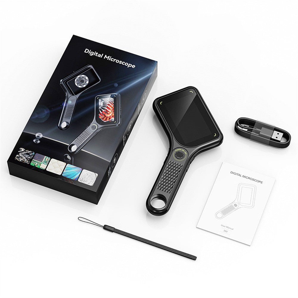 380 3 Inch IPS Screen Magnifier 500X Magnification HD Handheld Digital Microscope for Electronics Repair