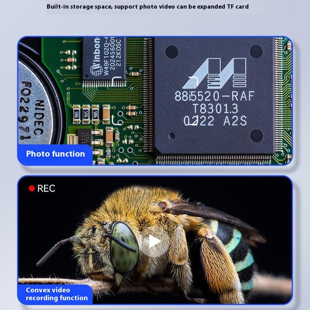 380 3 Inch IPS Screen Magnifier 500X Magnification HD Handheld Digital Microscope for Electronics Repair