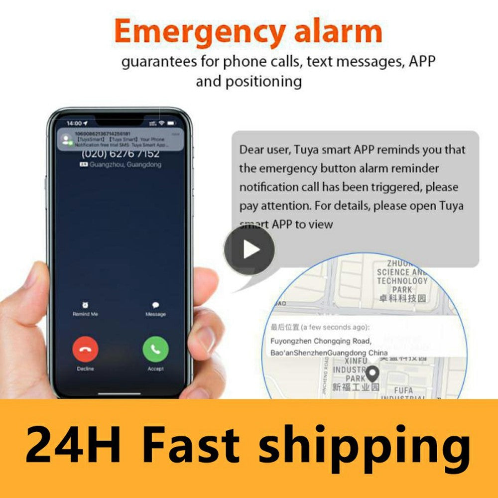B500 Tuya Smart Tracker Emergency SOS Button Personal Safety Alarm for Women Children