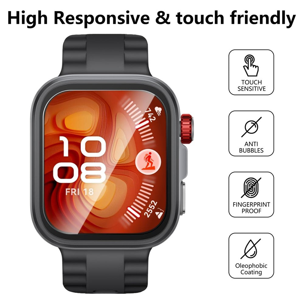 3Pcs For Huawei Watch Fit 4 Pro TPU Watch Screen Protector 3D Edge Anti Scratch Hydrogel Film