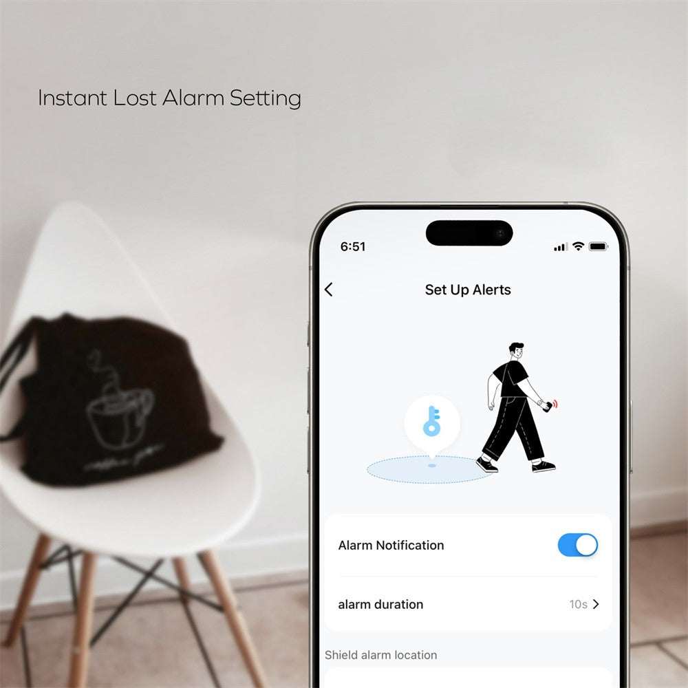 MOMAX Pinpop Duo Keychain Smart Tracker Bluetooth-Compatible Key Finder for iOS / Android