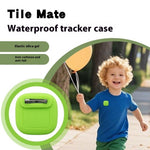 For Tile Mate (2024) Silicone Case Smart Tracker Waterproof Protective Cover Brooch Style for Children