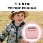 For Tile Mate (2024) Silicone Case Smart Tracker Waterproof Protective Cover Brooch Style for Children