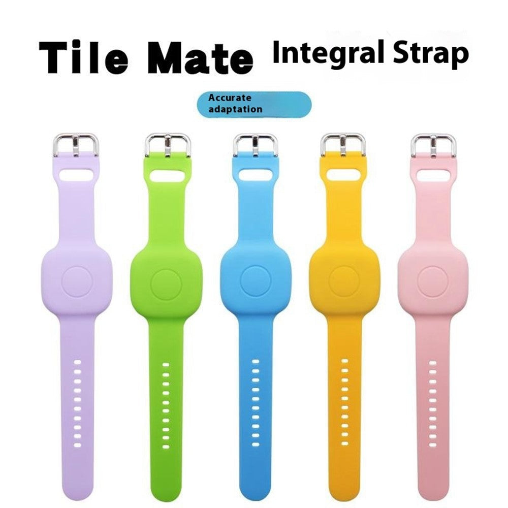For Tile Mate (2024) Silicone Case Waterproof Adjustable Children Wrist Band Smart Tracker Watch Strap