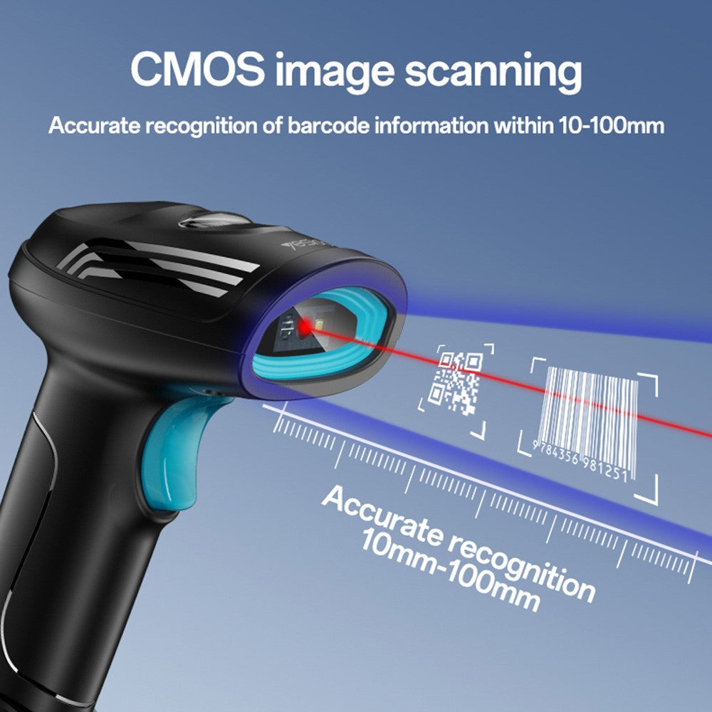 YESIDO EC21 1D 2D Barcode Scanner 1.6m Wired Handheld Bar Code Reader Scanning Device