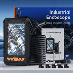 P380 2m Rigid Cable 4.3 Inch HD Screen Industrial Endoscope for Pipe Automotive Repair Camera with 8mm Lens