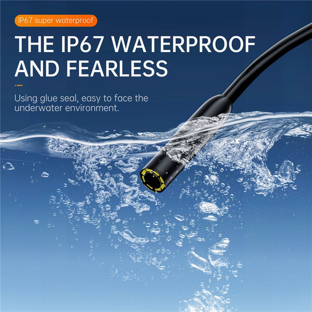 P380 2m Rigid Cable 4.3 Inch HD Screen Industrial Endoscope for Pipe Automotive Repair Camera with 8mm Lens