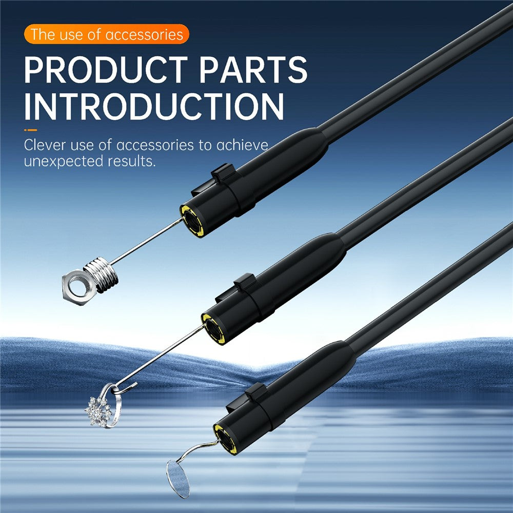 P410 5m Cable 8mm Lens Industrial Endoscope Waterproof Pipe Inspection Engine Repair HD Camera