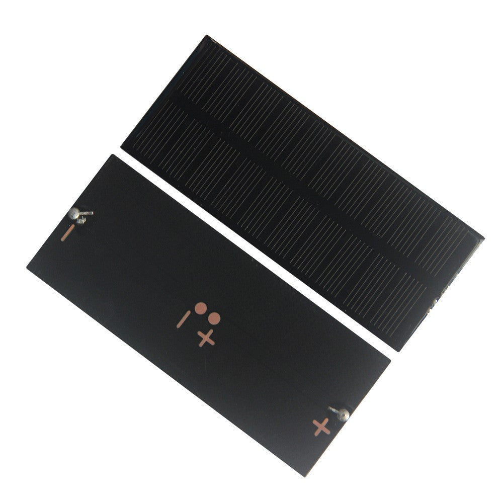 0,6 W 5 V mini-DIY-monokrystallinsk siliciumpanel til udendørs brug, bærbar oplader med karabinhage, 104 x 43,3 mm