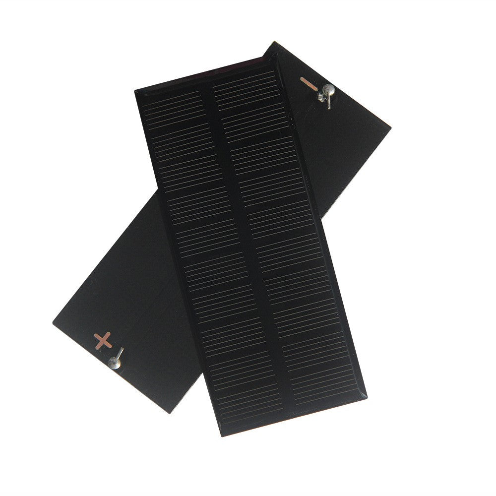 0,6 W 5 V mini-DIY-monokrystallinsk siliciumpanel til udendørs brug, bærbar oplader med karabinhage, 104 x 43,3 mm