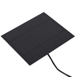 3.5W 5V Solar Panel Charger with DC5521 Connector for Electronic Devices Portable Outdoor Power Supply