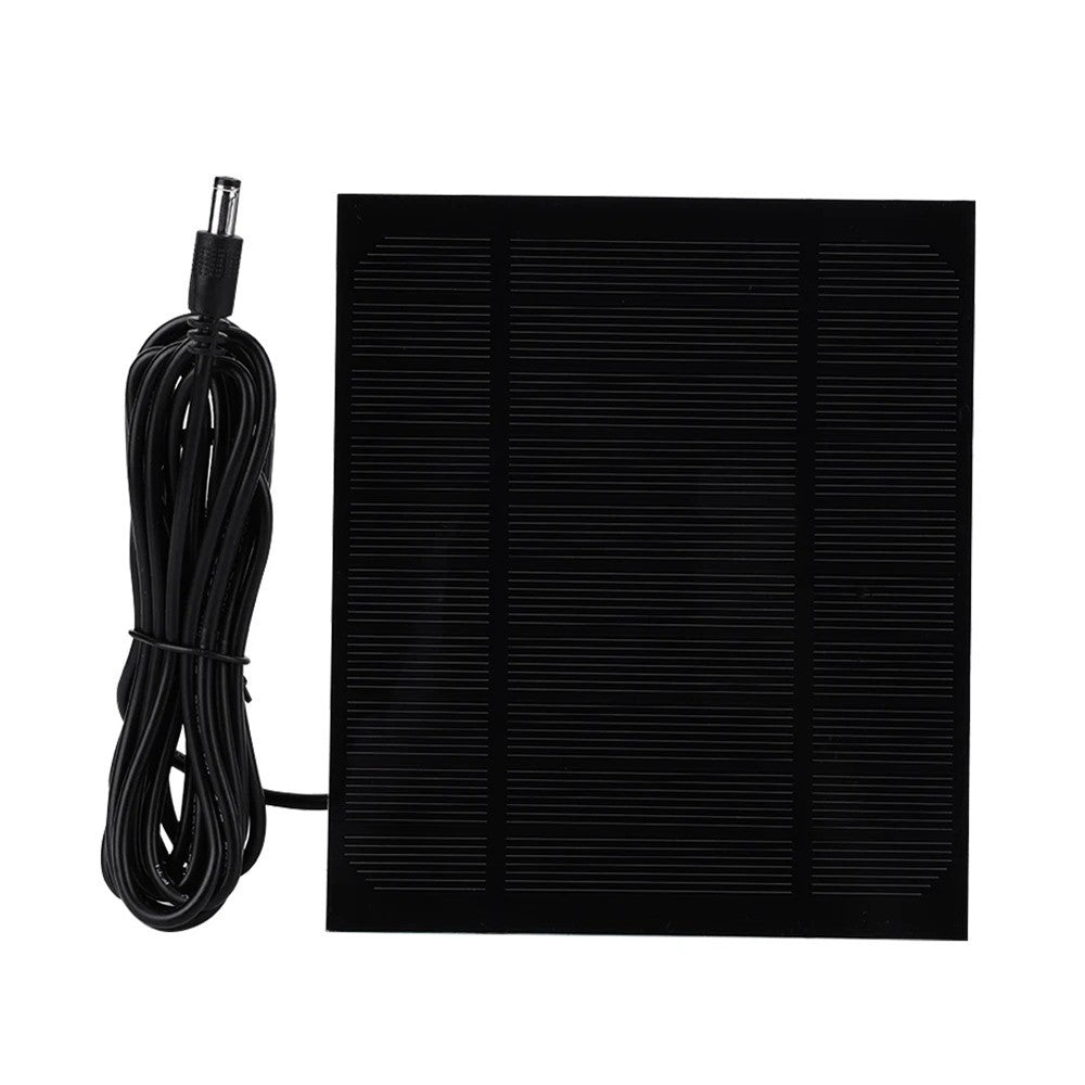3.5W 5V Solar Panel Charger with DC5521 Connector for Electronic Devices Portable Outdoor Power Supply