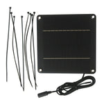 4W 12V Monocrystalline Solar Panel with DC 5521 Female Connector for Garden Light Security Camera, 150 x 150mm