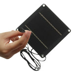 4W 12V Monocrystalline Solar Panel with DC 5521 Female Connector for Garden Light Security Camera, 150 x 150mm