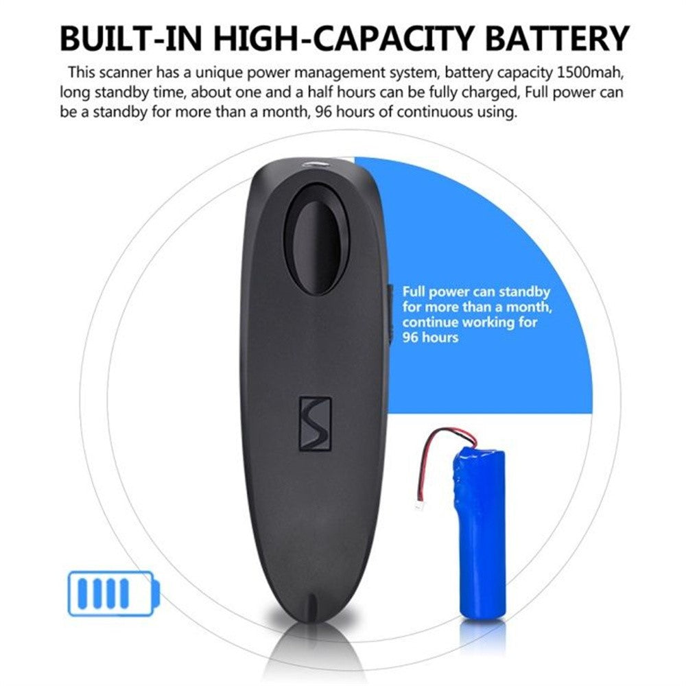 R40 Multifunctional Bluetooth-Compatible 2.4G Scanner with Base for 2D QR Code Barcode