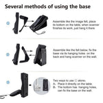 R40 Multifunctional Bluetooth-Compatible 2.4G Scanner with Base for 2D QR Code Barcode