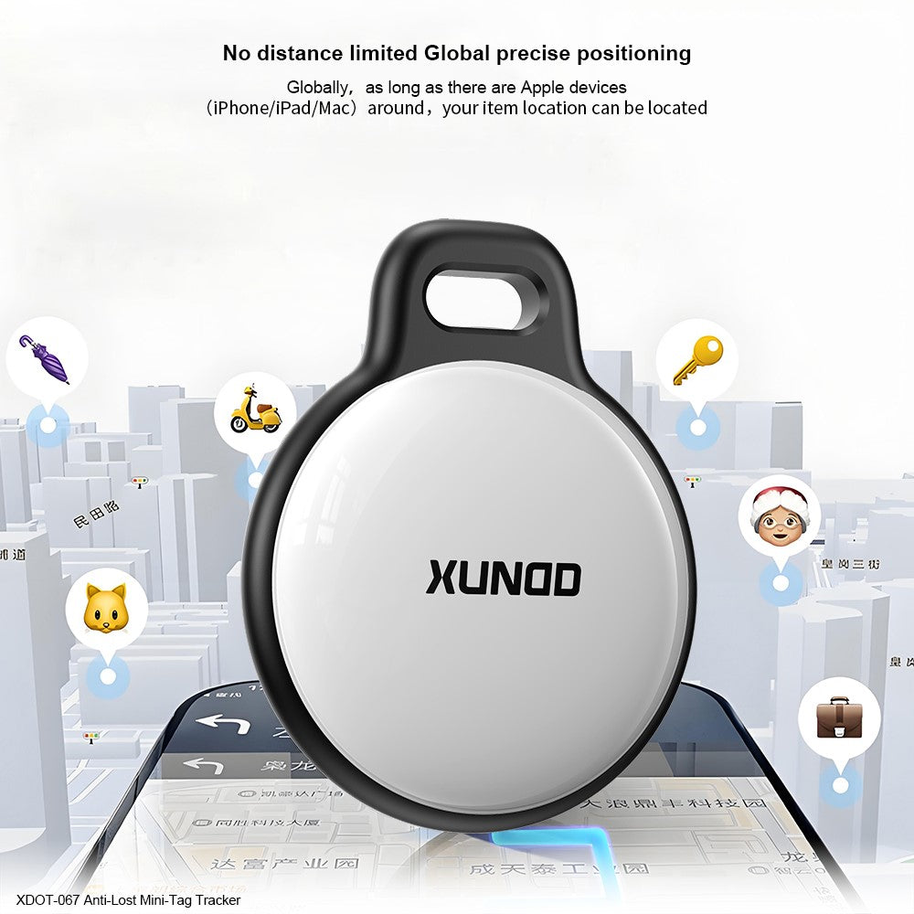 XUNDD XDOT-067 Anti Lost Mini Tag Tracker for iOS, Key Wallet Wireless Smart Finder