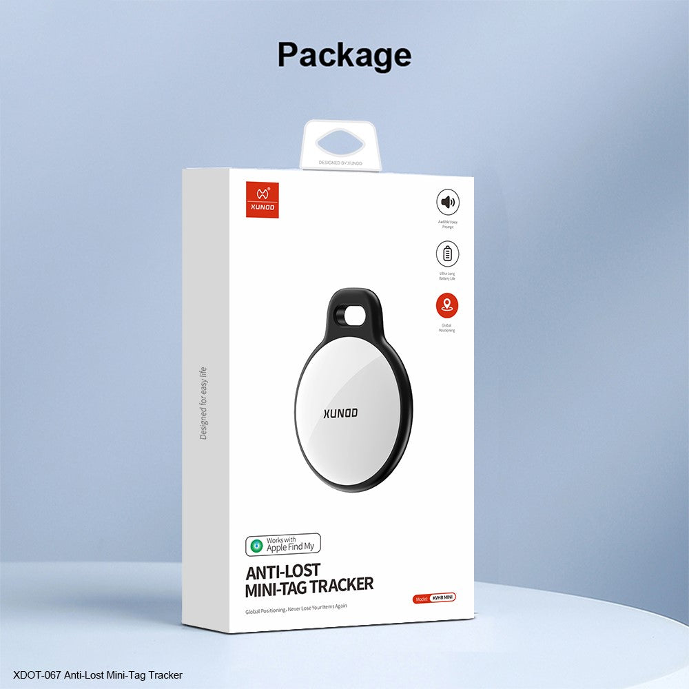 XUNDD XDOT-067 Anti Lost Mini Tag Tracker for iOS, Key Wallet Wireless Smart Finder