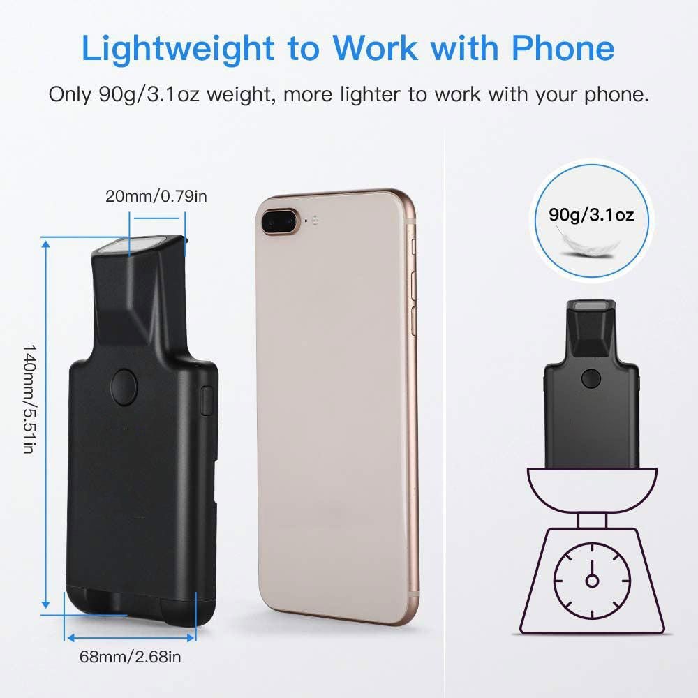 R70 Smartphone Bluetooth-Compatible Barcode Scanner Wireless Portable 2D QR Code Reader