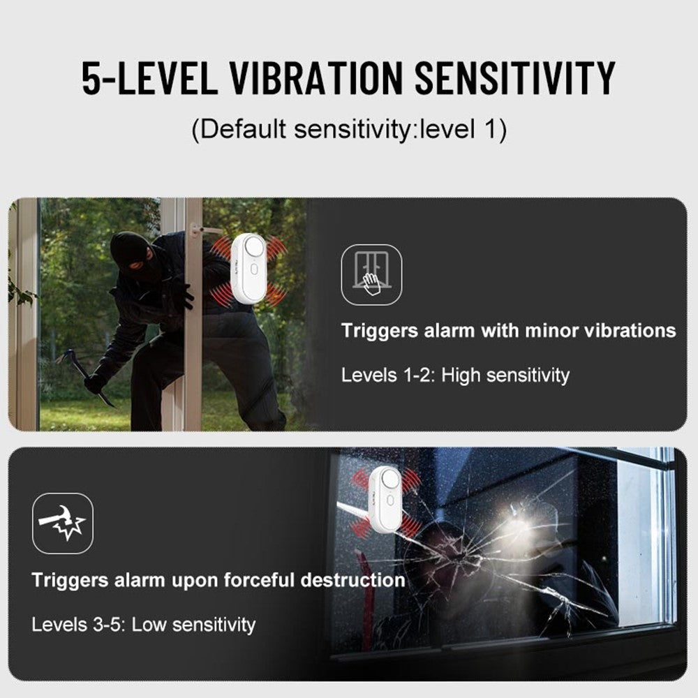M001 Wireless Door Window Alarm Sensor High Decibel Security System for Home / Office / Shop