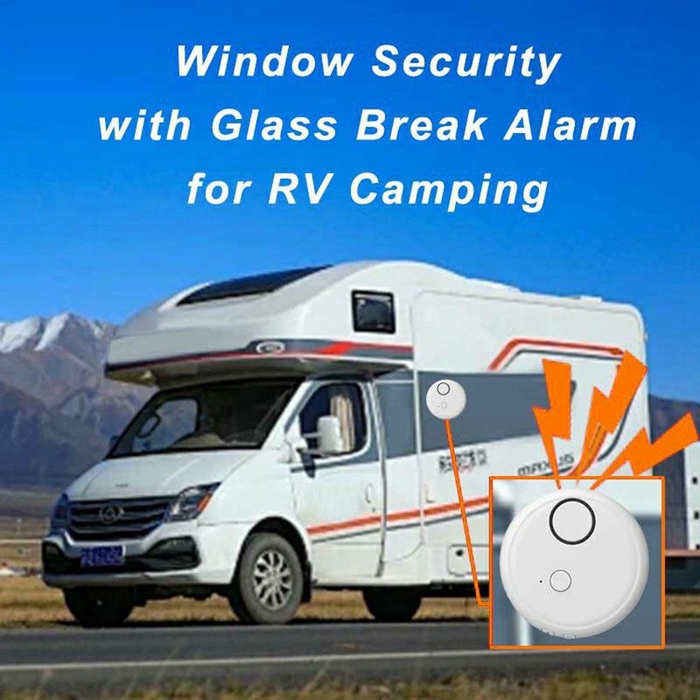 High Sensitivity Door Window Alarm 130dB Vibration Sensor Glass Break Detector Anti Theft Security System
