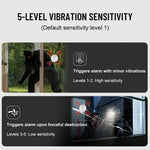 High Sensitivity Door Window Alarm 130dB Vibration Sensor Glass Break Detector Anti Theft Security System