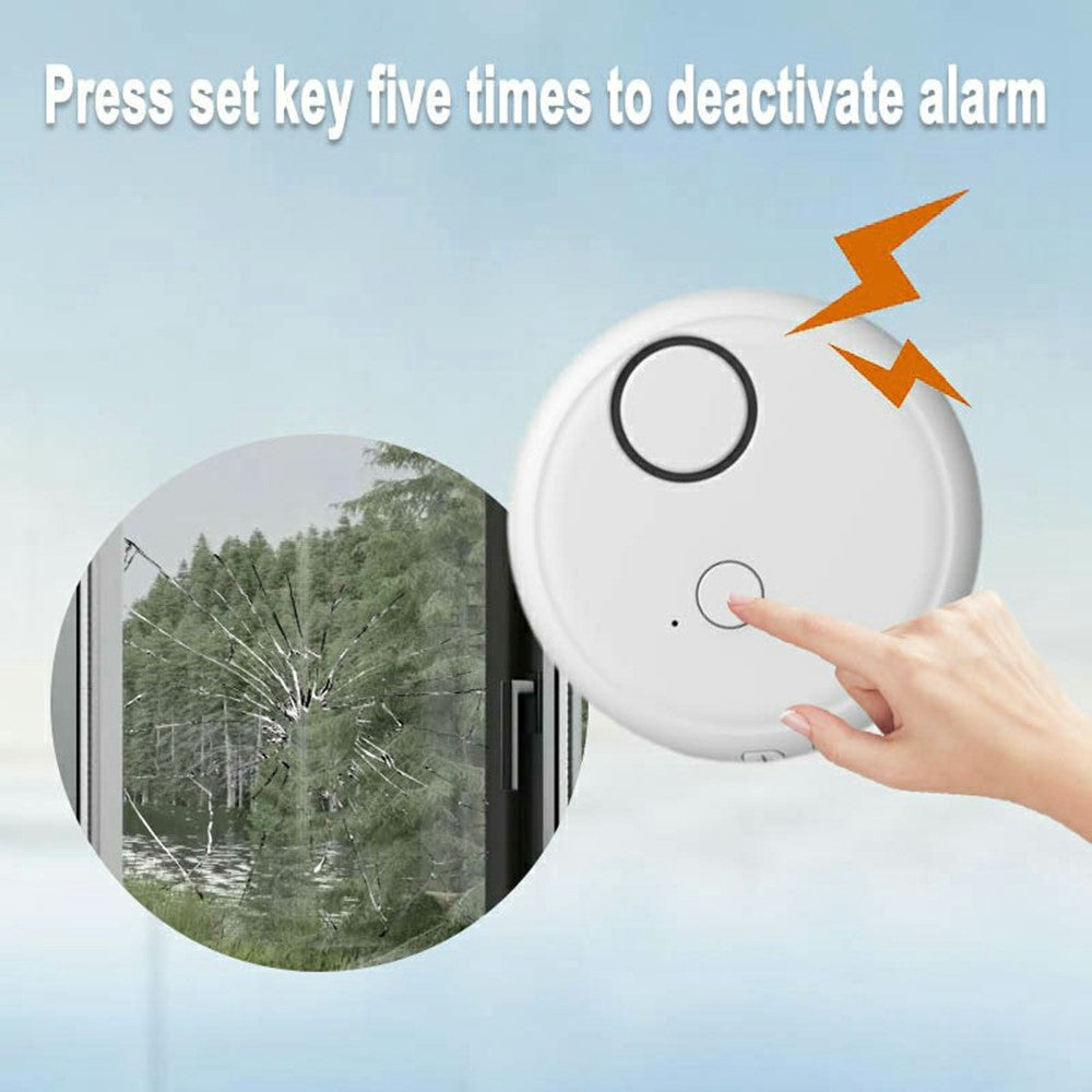 High Sensitivity Door Window Alarm 130dB Vibration Sensor Glass Break Detector Anti Theft Security System