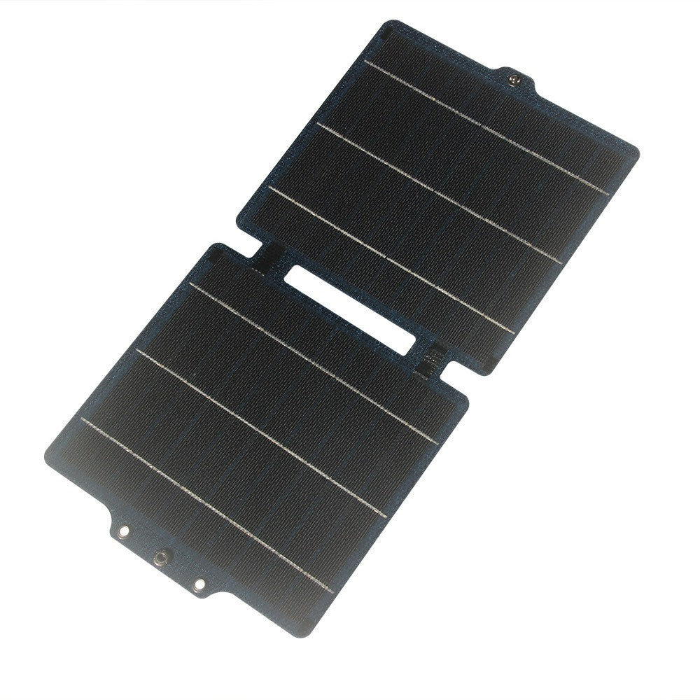 10W Bi-fold ETFE Flexible Solar Charging Panel with USB / Type C Output Waterproof Outdoor Emergency Power Supply