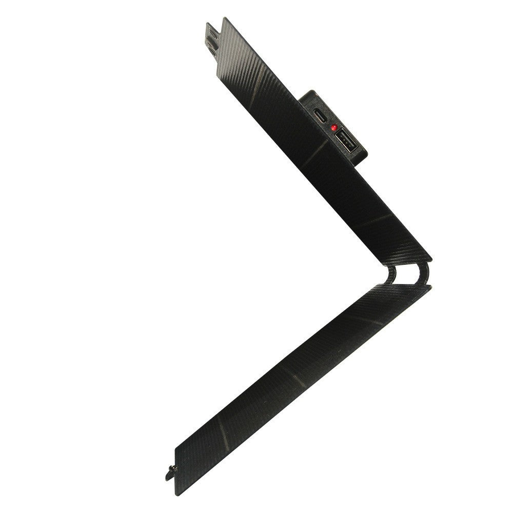 10W Bi-fold ETFE Flexible Solar Charging Panel with USB / Type C Output Waterproof Outdoor Emergency Power Supply