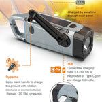 XLN-383 Emergency Solar Powered AM FM SW Radio Hand Crank Flashlight SOS Alarm Power Bank