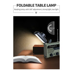 XLN-290 Emergency Solar Powered Multi-Function Radio FM AM WB Hand Crank LED Flashlight Power Bank