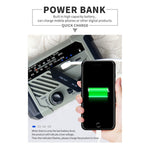 XLN-290 Emergency Solar Powered Multi-Function Radio FM AM WB Hand Crank LED Flashlight Power Bank