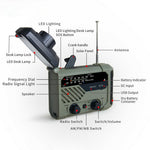 XLN-290 Emergency Solar Powered Multi-Function Radio FM AM WB Hand Crank LED Flashlight Power Bank