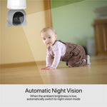 BABY6TY Tuya 5-tommers babyalarm med tovejslyd, 1080P-wifi-kamera og videoovervågningsenhed til spædbørn