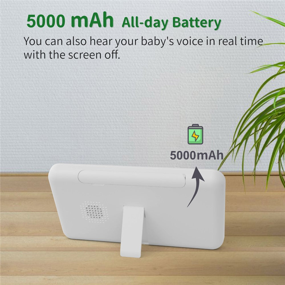 SM55 5.5 Inch Baby Monitor Two-Way Audio 1080P HD Display Panoramic Remote Control Night Vision Camera